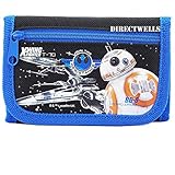 Disney Star Wars Robot Character Authentic Licensed Trifold Wallet (Black)
