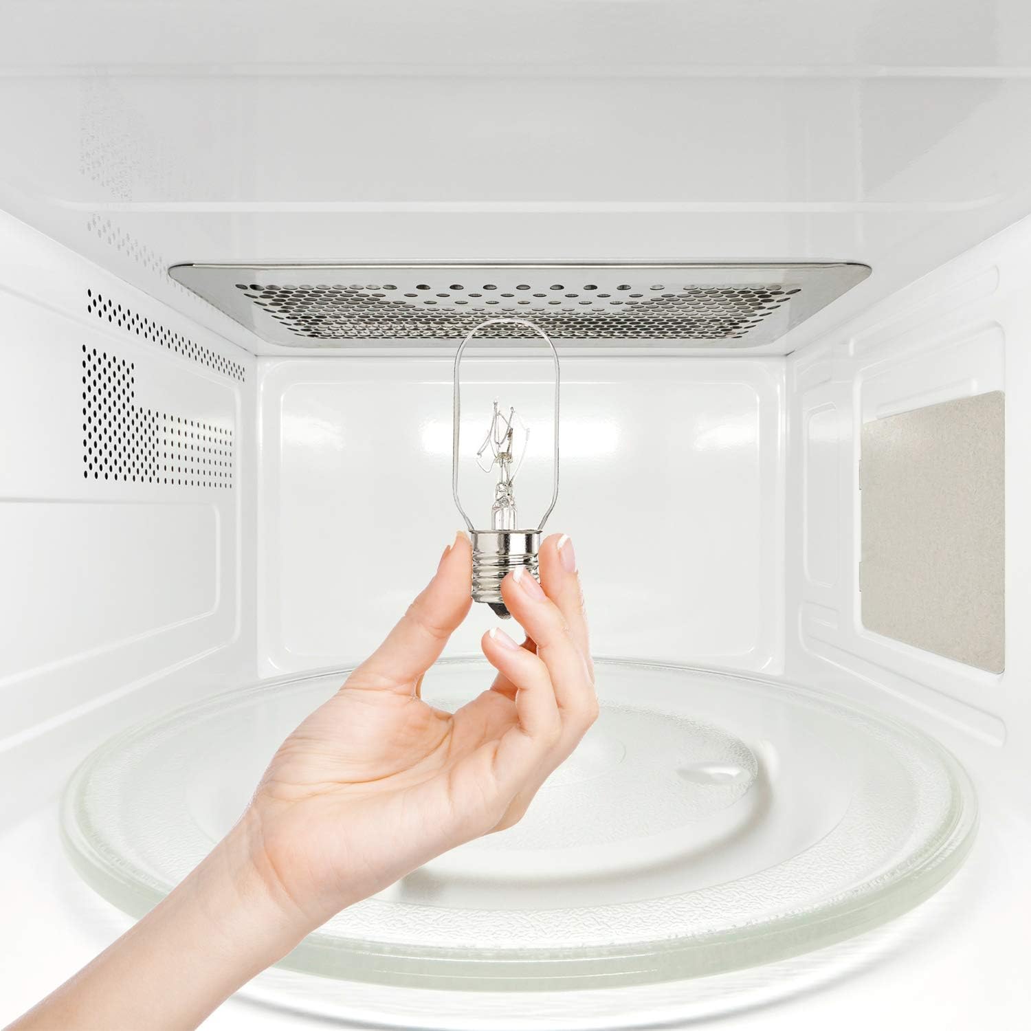 40 Watt Microwave Bulb GE - Microwave Light - Fits Most GE and Whirlpool Ovens - E17 Intermediate Base Bulb - 40 Watt 130 Volt Appliance Bulb - 3 Pack - Luvvitt: Home Improvement