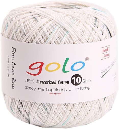 Amazon Golo レース糸 針編み糸 40g 約228m 1玉 Yulan D65 毛糸 編み糸 通販