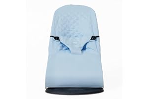 BELLTOP Fabric seat for Bouncer Compatible with BabyBjörn Bouncer: Balance, Soft & Bliss. Cover for Baby Bouncer (seat): Hypoallergenic & Breathable. Seat for Baby Swing: Ergonomic (Soft Blue)