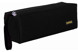 FASTECH 1-Pack Zipper Utility Tool Bag，Small Zipper Bags/Multi-purpose Tool Pouch Tote Bags Storage Organizer for Screwdrivers,Pliers,Nut Drivers Gifts to Men/Women. (Black)