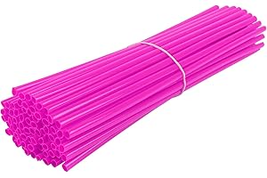 BAIONE Worldmotop 72Pcs Dirt Bike Spoke Covers Wheel Spoke Wraps Wheel Rim Spoke Skins Universal Replacement for Yamaha Honda BMW Suzuki Kawasaki(purple)