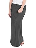 Hybrid & Company - Women's Maxi Skirt W/ Fold Over
