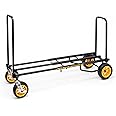 Rock-N-Roller R18RT (Mega Plus) 8-in-1 Folding Multi-Cart/Hand Truck/Dolly/Platform Cart/42" to 60" Telescoping Frame/700 lbs. Load Capacity, Black