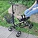 Give Me Knee Scooter Steerable Knee Walker Deluxe Crutch Alternative Dual Braking System in Black
