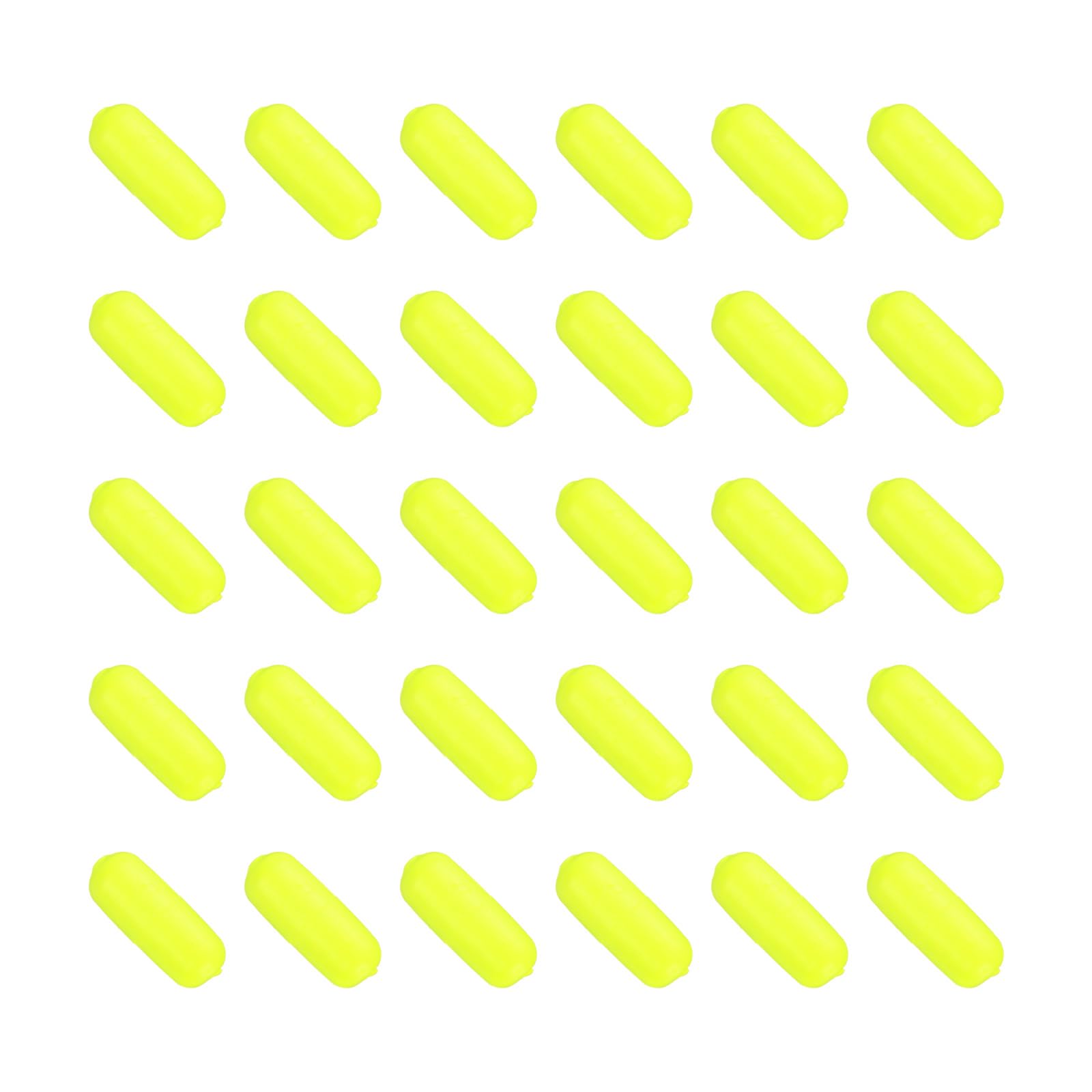 PATIKIL Fishing Foam Floats 0.6 Inch, 30Pcs Snell Floats Fly Fishing Strike Indicator for Pompano Floats Walleye Rig Lure, Yellow