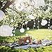 AceList 20 LED Lantern String Lights - Durable, Waterproof, and Battery-Powered Outdoor Decorative Lighting for Parties, Holidays, and DIY Projects. Perfect for Patios, Gardens, Weddings and Camping