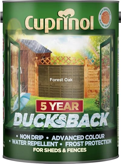 Cuprinol 5 Litre 5 Year Ducksback Wood Protection Forest Oak Colour