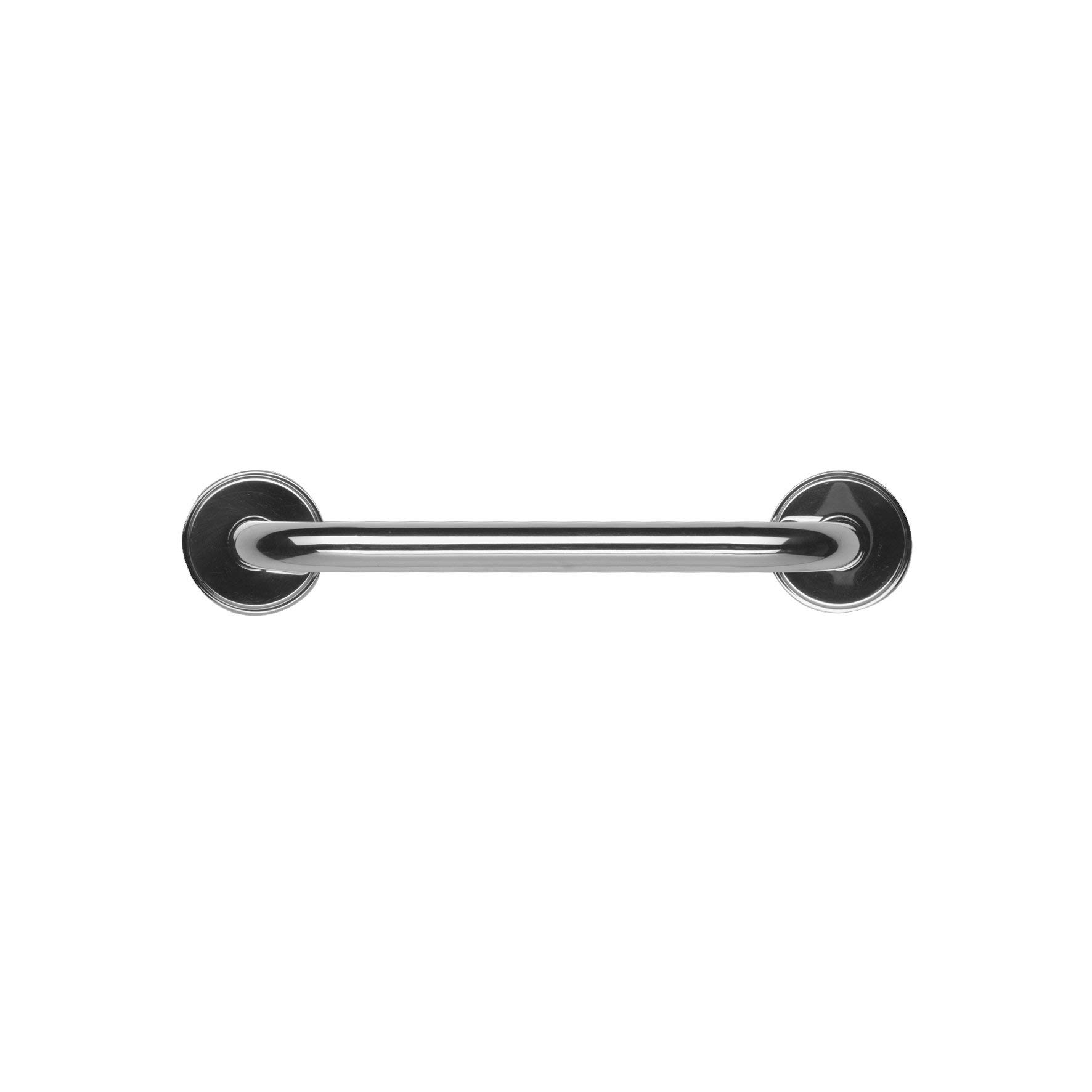 TATAY - 30cm straight safety grab bar for bath and shower. Stainless steel with chrome effect finish. Diameter: 3.2cm