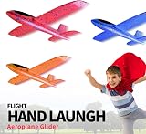 Highttoy Throwing Foam Airplane Glider Toy Blue for 3-12 Years view 2