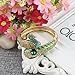 EVER FAITH Women's Austrian Crystal Enamel Adorable Animal Peacock Bangle Bracelet Multicolor Gold-Tone