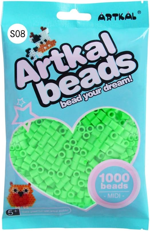 ARTKAL Beads 1000 Count Emerald S08 Pixel Arts Fuse Beads