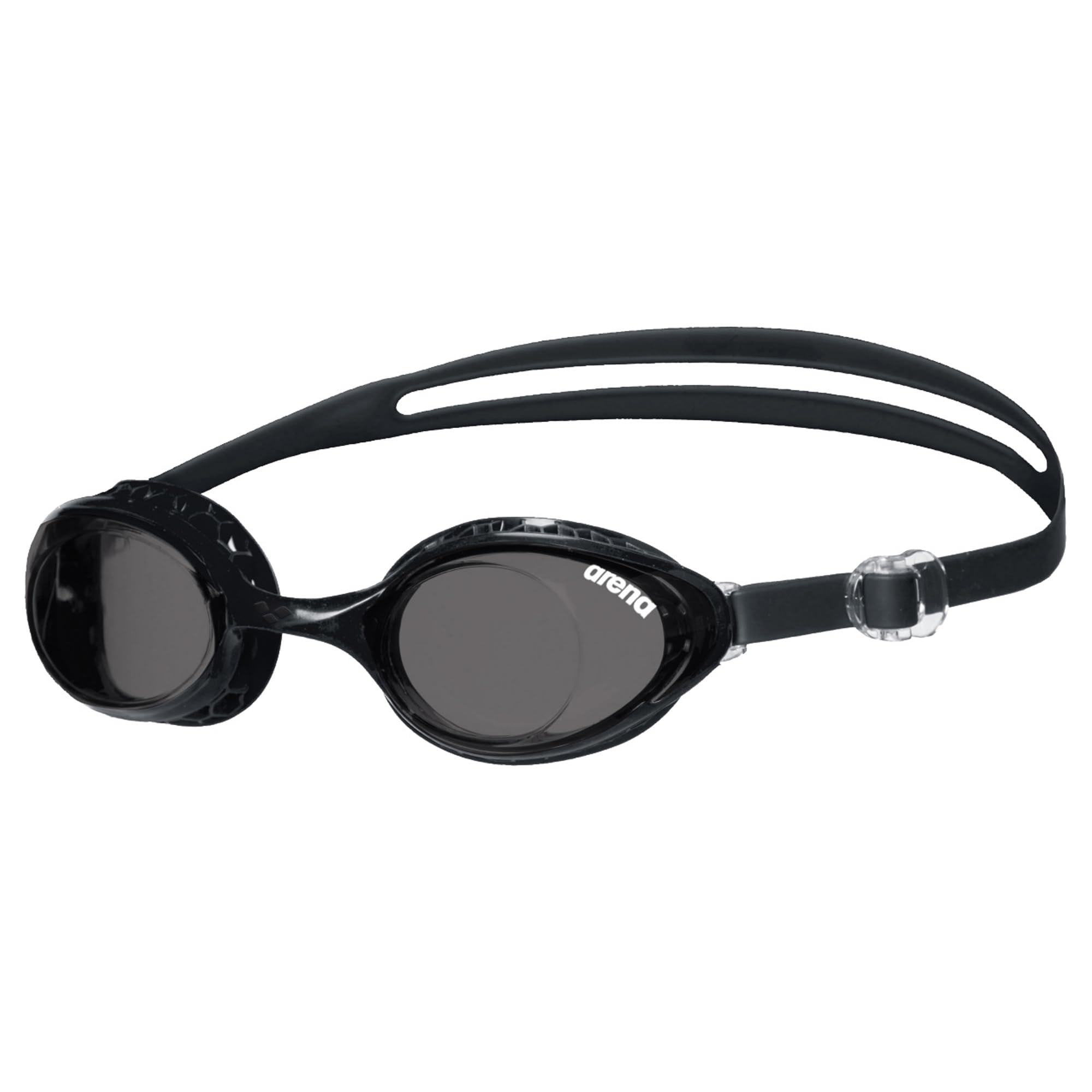 Photo 1 of ARENA Unisex Adult Air-Soft Anti-Fog Swim Goggles for Men and Women Recreational Swimming Superior Comfort Air Seals Technology, Smoked/Black
