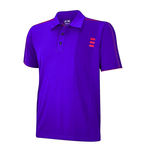 purple adidas golf shirt