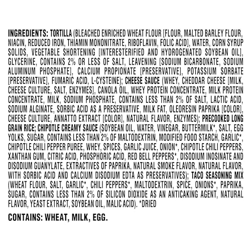 TACO BELL QUESO-BURRITO CRAVINGS KIT, 21.5 OZ BOX