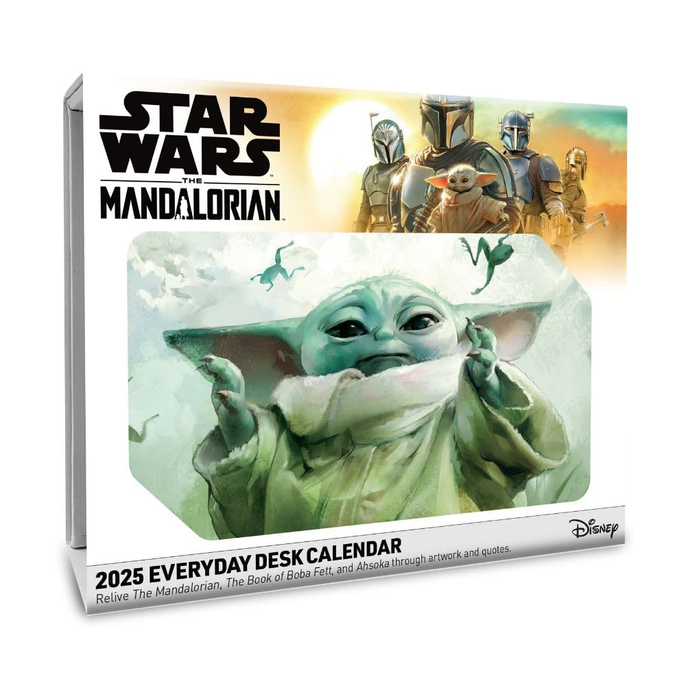 2025 Calendar Star Wars The Mandalorian Page to View Block Desk Calendar Official Product: Original Danilo-Tagesabreißkalender [Kalendar]