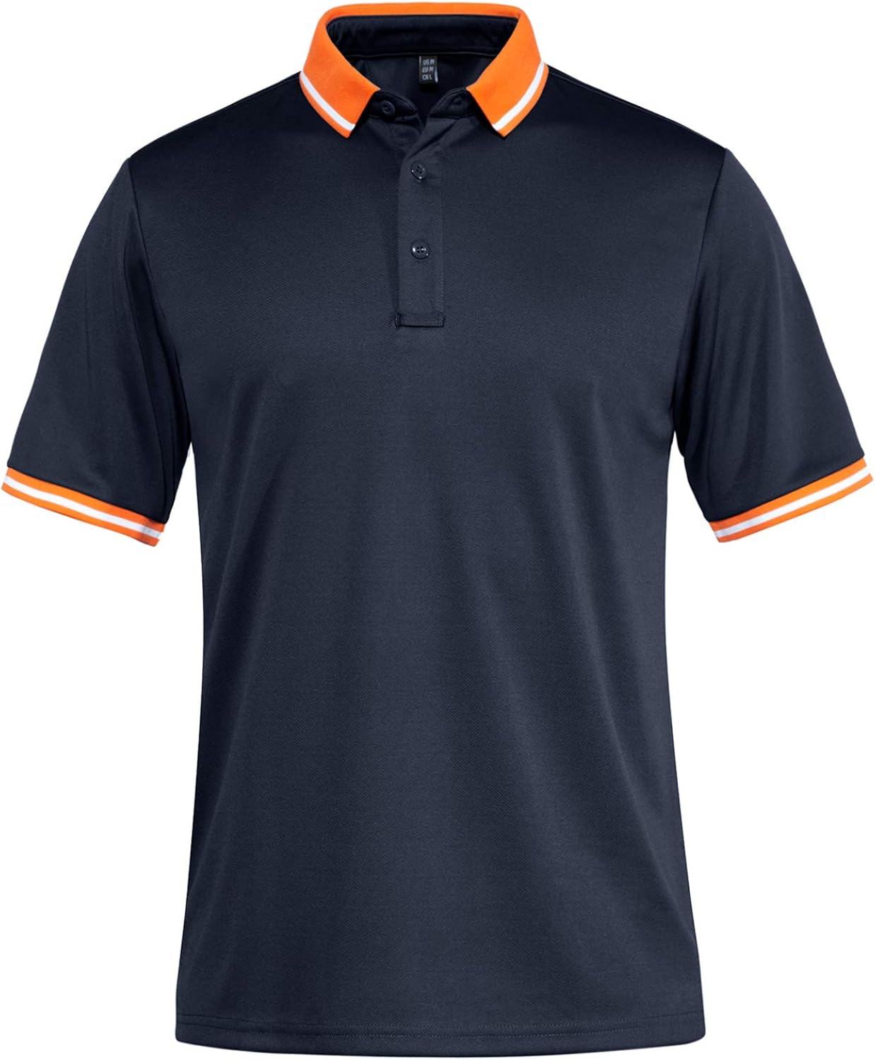 TACVASEN Men's Golf Polo Shirts Short Sleeve Summer Quick Dry Training Hiking Work Shirts: Clothing