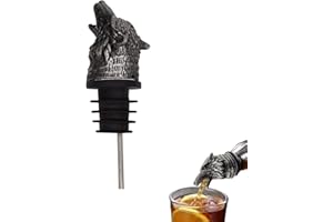 Wine Aerator Pourer, Stainless Steel Liqour Pourer with Bottle Stopper Retro Style Premium Wine Pourer Bottle Pour Spout Stop