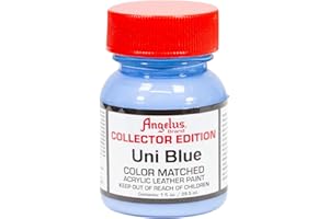 Angelus Leather Paint, Collector Edition, Uni Blue, 1oz jar (727-01-347)