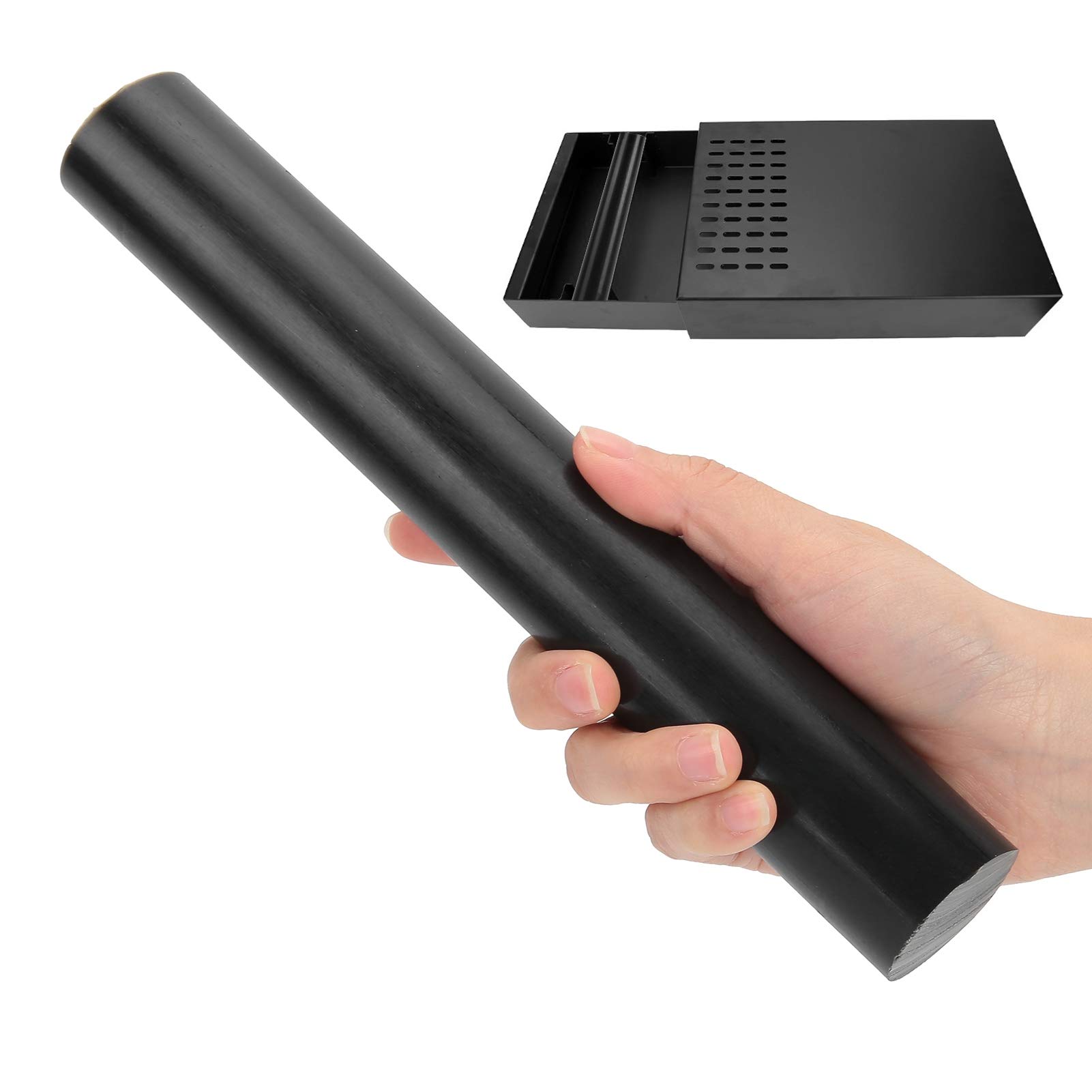 Ladieshow Coffee Ground Box Rod, 9.3inch Polyurethane Plastic Grounds Espresso Knock Box,Durable Coffee Knock Bar Knock Box Rod for Drawer Type Knock Box (Black)