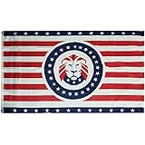 Trade Winds 3x5 Donald Trump Lion Great American 100D Woven Poly Nylon 3'x5' Flag (RUF) Fade Resistant Premium
