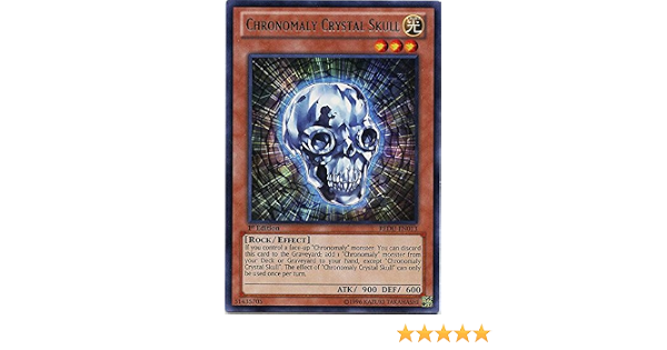 Amazon Com Yu Gi Oh Chronomaly Crystal Skull Redu En013 Return Of The Duelist Unlimited Edition Rare Toys Games