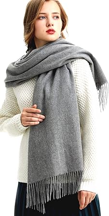 MARUYAMA Wool Stole, Long Scarf, Shawl 