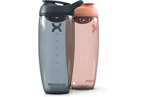 Promixx PURSUIT Protein Shaker Bottle – Premium Sports Shaker Bottles for Protein Mixes and Supplement Shakes – Easy Clean, Durable Protein Shaker Cup