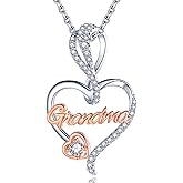 BFF&UNICORN Gifts for Women, Sterling Silver Mom Nana Grandma Necklace for Women, Birthday Mothers Day Jewelry Gifts for Mom Grandma Wife from Daughter Son