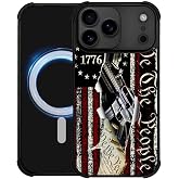DJSOK Case for iPhone 18 Pro/iPhone 17 Pro,Compatible with MagSafe,Anti-Scratch Shockproof Case,Classic American Flag 1776 We The People