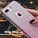Truecore （2 Pack Glass Film+Case） iPhone 6 6s 4.7 Inch Case Kits, Fashion Luxury Protective Hybrid Beauty Crystal Rhinestone Sparkle Glitter Hard Diamond Case Cover for iPhone 6s/6 (3-Layer) (Pink)