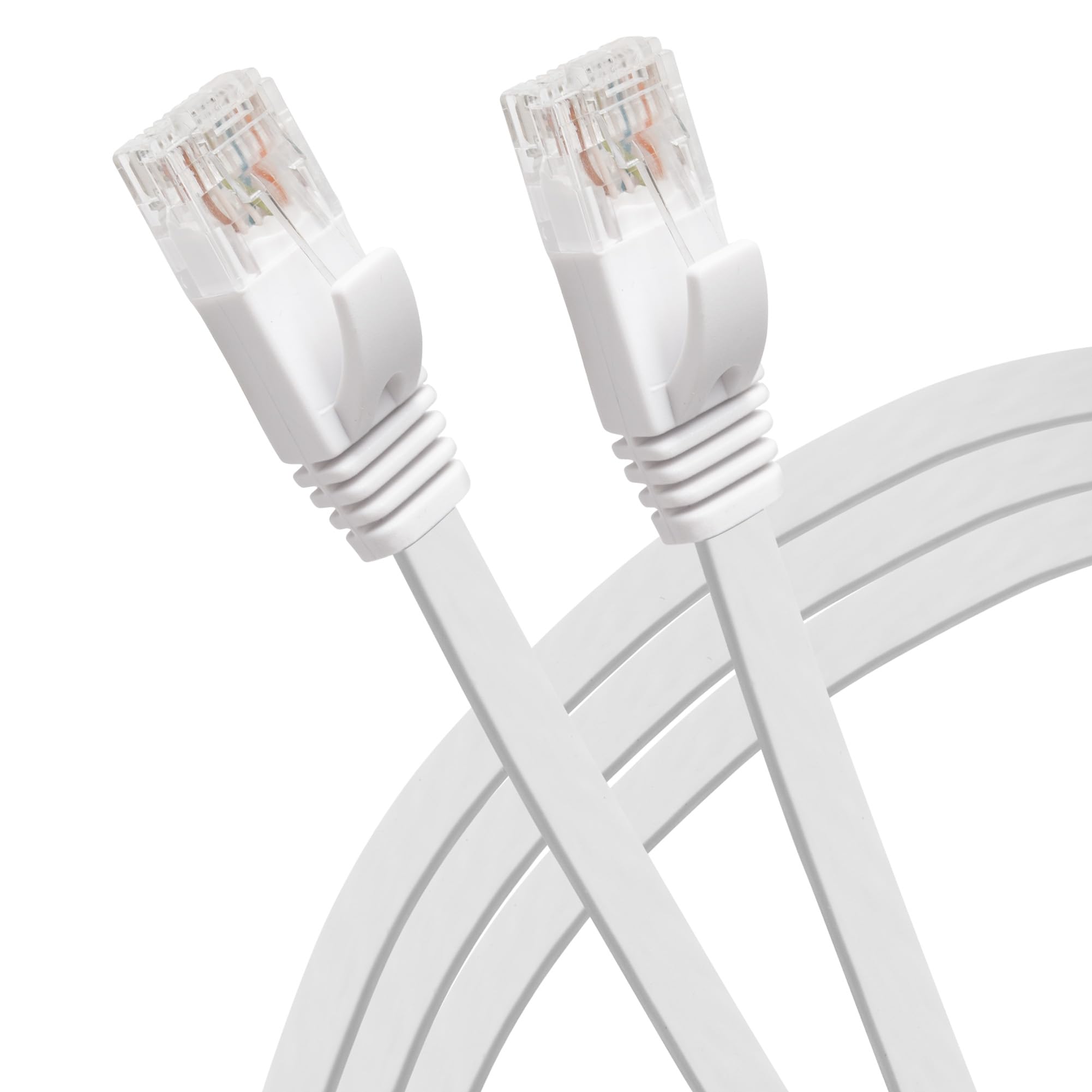 Maplin Ethernet Cable 30M White, Flat CAT6 Gigabit LAN UTP Network Cable RJ45 High-Speed 10Gbps Compatible with Laptop, PC, CCTV, PS4/5, Xbox, Switch, Modem, Router, Smart TV, Sky Box, WiFi Extender