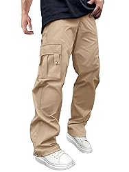 PLEPAN Mens Sweatpants Drawstring Elastic Waist