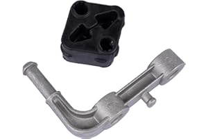 Rear Left Exhaust Bracket with Hanger Rubber Muffler Support Assembly Compatible with 2019-2025 Ram 1500 3.0L V6, 5.7L V8, 6.