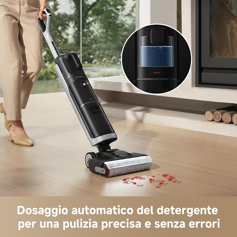 H14 Dual 5-in-1 Aspirapolvere Lavapavimenti, Dosaggio Int. Deterg.