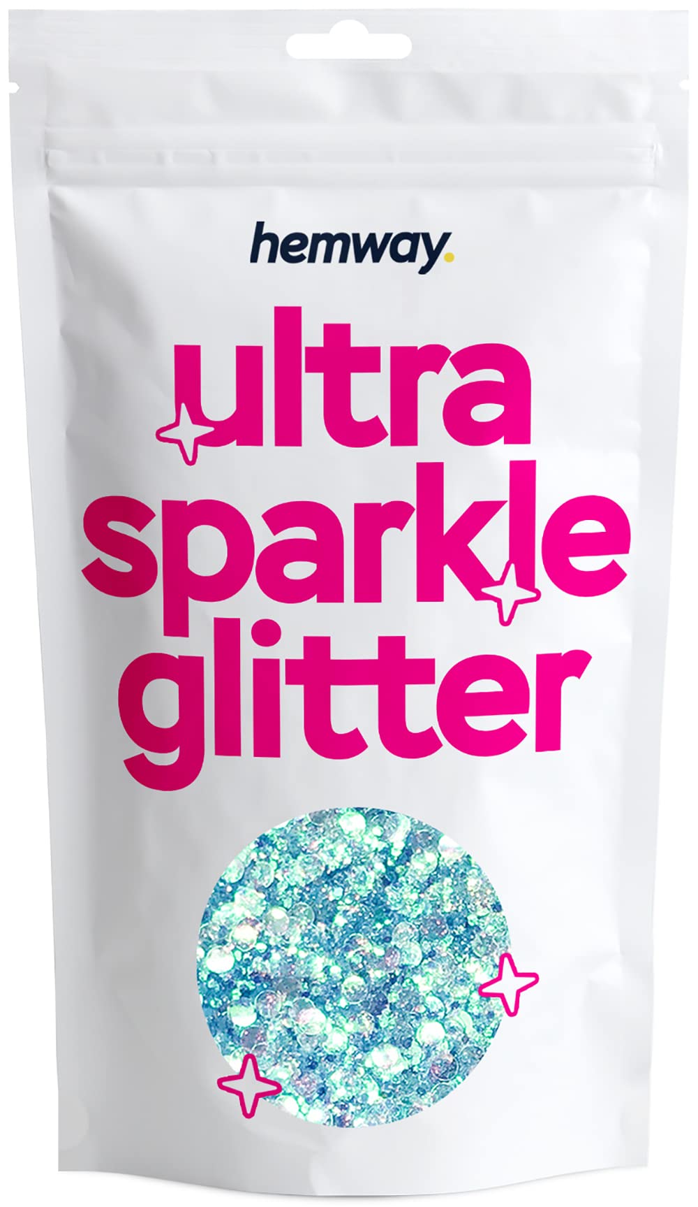 Hemway Ultra Sparkle Glitter Mermaid Tail Blue Rose Gold Mix 100g Mixed | Glitter for Arts & Craft, Makeup, Nail Art, Crafting, Card Making, Sparkle Decoration