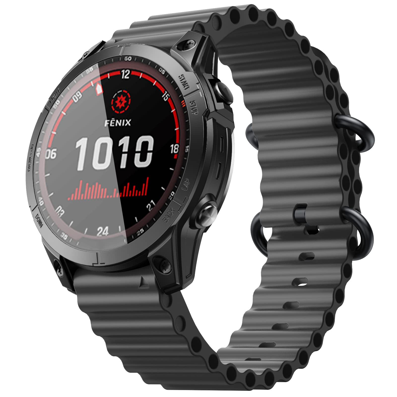 NotoCity for Garmin Fenix 6 Band 22mm Ocean Watch Band for Fenix 7
