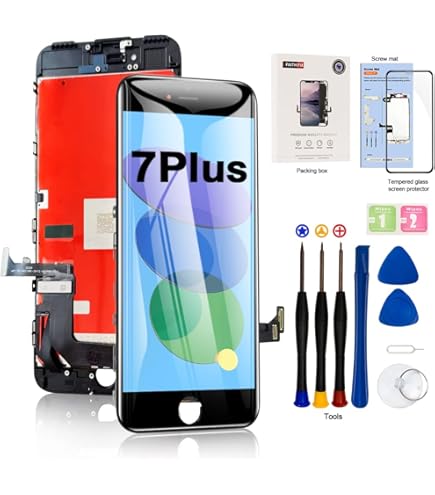 Amazon.com: for iPhone 7 Plus (5.5 inch Black) Retina HD LCD