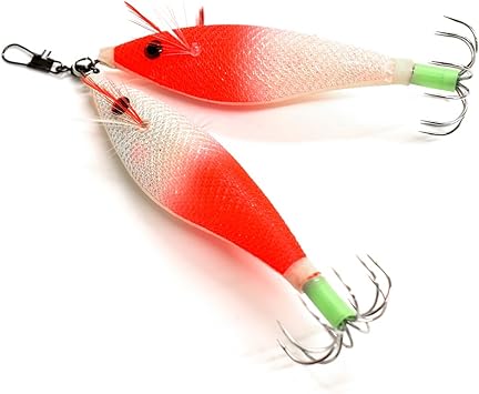 Amazon Az タコエギ レッド ホワイト 蛸エギ タコ用仕掛け タコ釣り アズーロ Azzurro ルアー