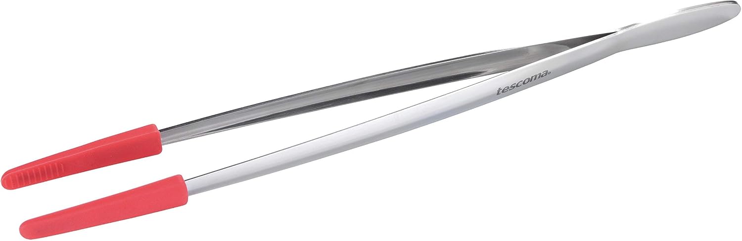 Tescoma Kitchen Tweezers with Silicone Tips Presto, Multi-Colour, 33.4x5.5x5.8 cm