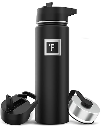 IRON °FLASK Camping Hiking Hydration Flask with Lids - Main Image