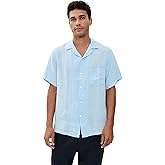 Portuguese Flannel Men's Linen Camp Collar Shirt