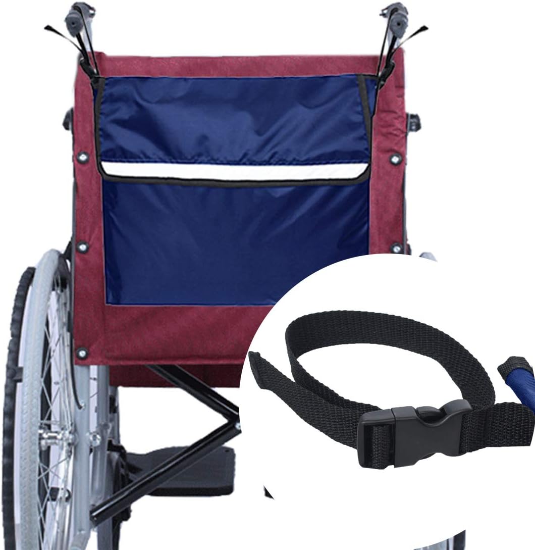 MXCELL Wheelchair Backpack Bag, Walker Side Bags Travel Storage Bag for Wheelchair Stroller Hanging Portable Storage Basket, Blue: Health & Personal Care