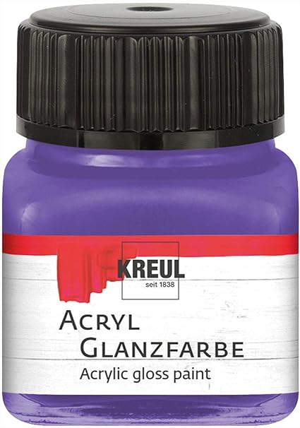 Kreul 79225 Peinture Acrylique Brillante 20 Ml De Peinture Acrylique Violette Brillante Peinture Acrylique Brillante Pour La Peinture Et Le Bricolage A Base D Eau A Sechage Rapide Et Opaque Amazon Fr Cuisine