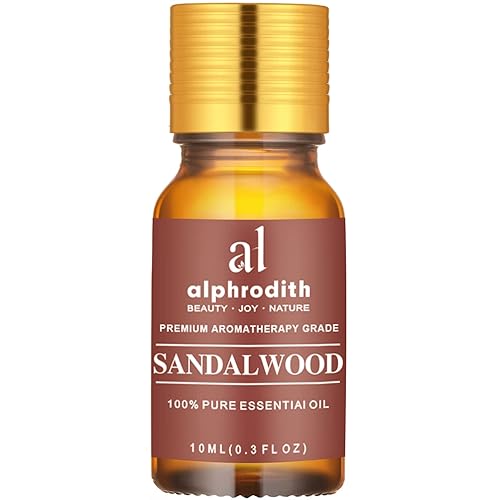 Indian Sandalwood Essential Oil for Skin Care Pure Sandalwood Oil for  Diffuser, Hair, Perfume, Undiluted Uplift Mood Focus Scented Oils 10ml  for