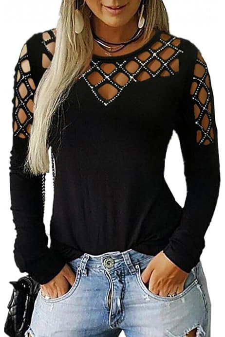 plus size rhinestone shirts