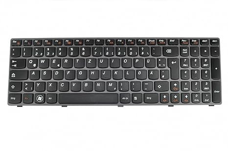 IPC-Computer Tastatur DE (deutsch) schwarz/grau Original für Lenovo IdeaPad N581 Serie