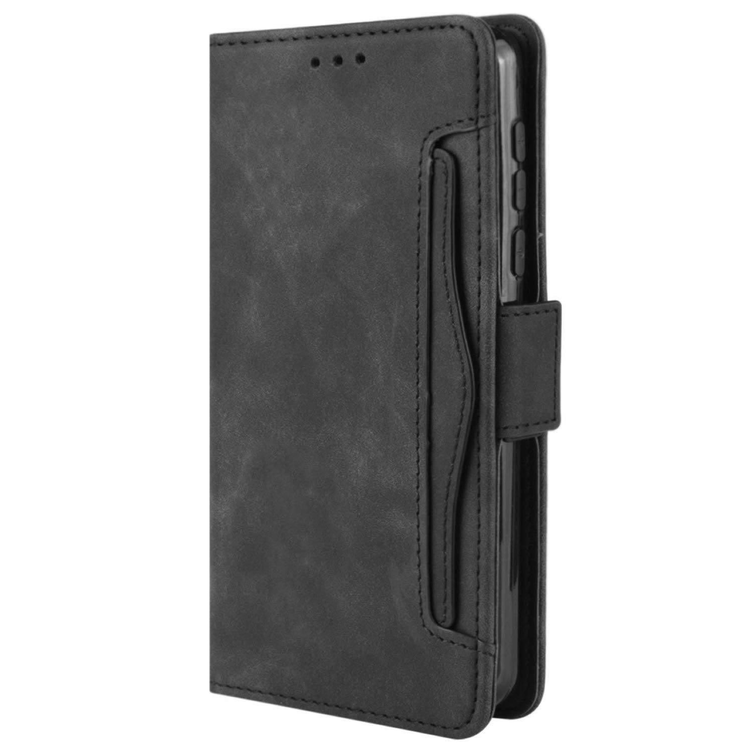 HualuBro Xiaomi Poco X5 Pro Case, Magnetic Full Body Protection Shockproof Flip Leather Wallet Case Cover with Card Holder for Xiaomi Poco X5 Pro 5G Phone Case (Black)