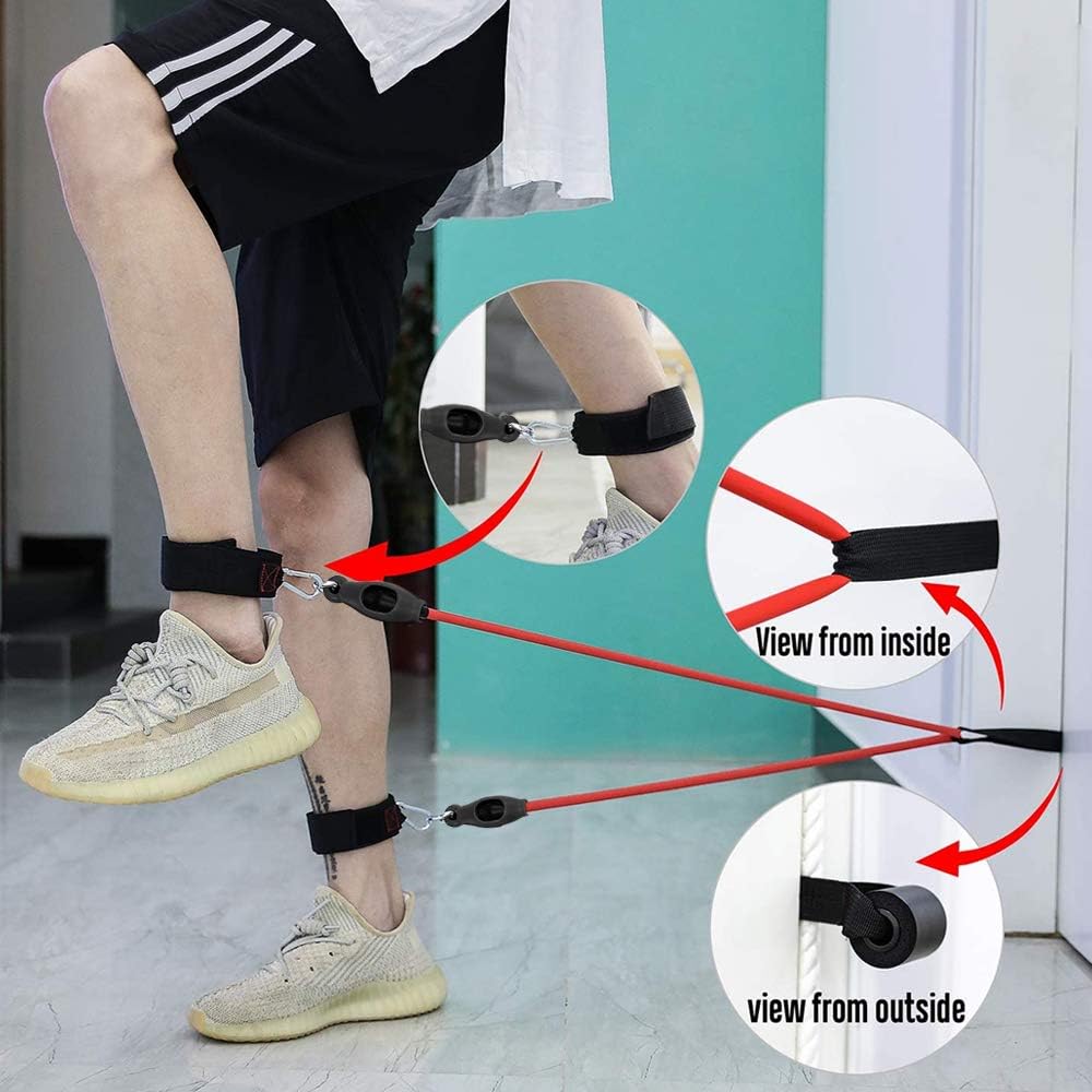 Resistance Bands Set (11PCS)- with 5 Fitness Tubes, Door Anchor, Handles and Carry Bag - Image 5