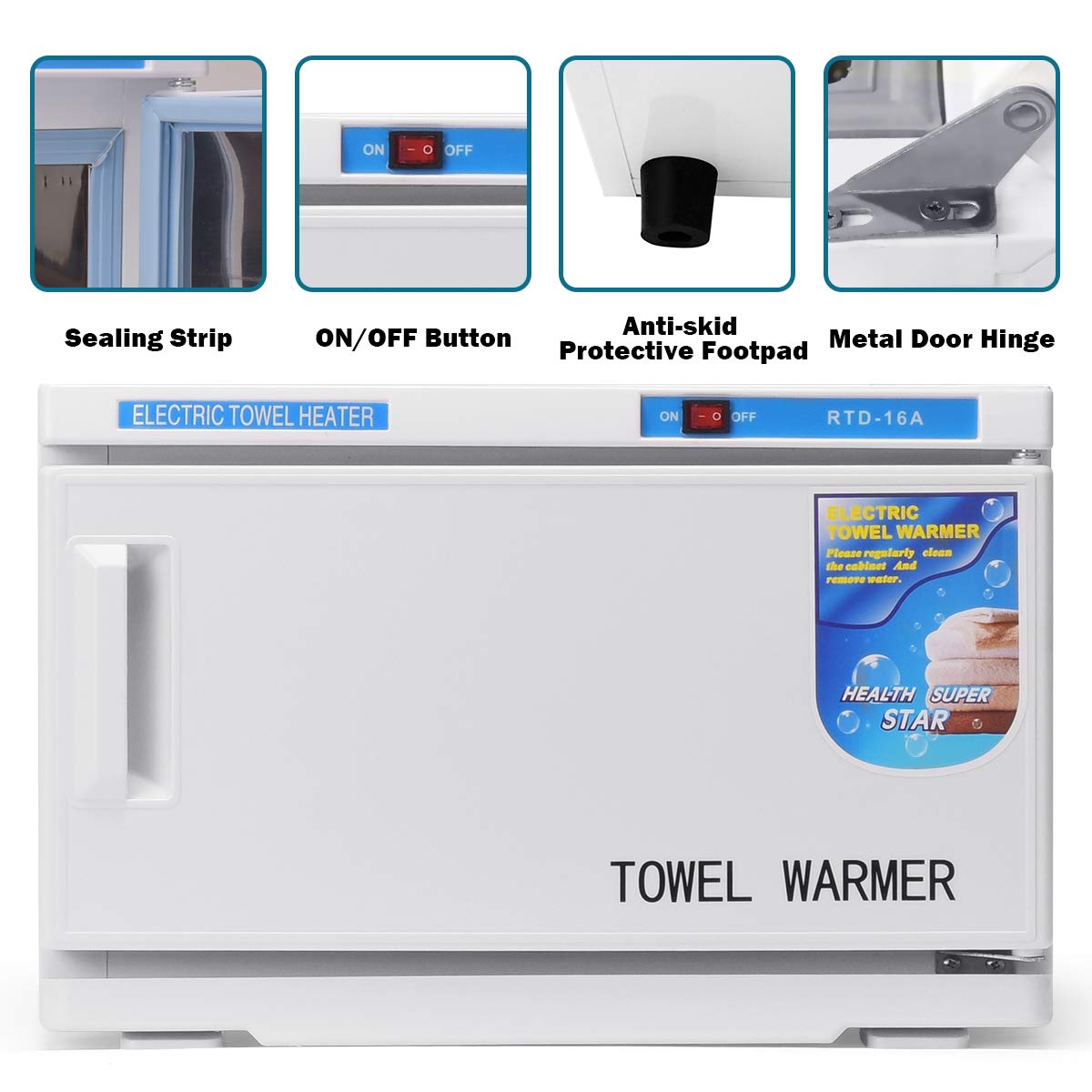 Giantex Towel Warmer for Facials Bathroom Cabinet 16L, 2 in 1 Salon Overheating Protection Insulation for Towels, Bath Hot Towel Warmers Spa: Beauty